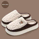 Cute Bear Plush Fleece Slippers