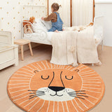 Cute Lion Round Room Rug