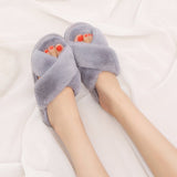 Non-slip Cotton Furry Slippers