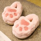 Cute Cat Claw Cotton Slippers