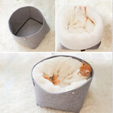 Warm Round Fluffy Ped Bed