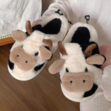 Female Cow Cotton Slippers