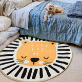 Cute Lion Round Room Rug