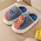 Cotton Dinosaur Plush Warm Slippers