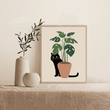 Cute Cat Wall Art Canvas Painting