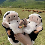 Female Cow Cotton Slippers