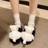 Cotton Puppy Doll Fluffy Slippers