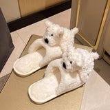 Cotton Puppy Doll Fluffy Slippers