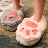 Cute Cat Claw Cotton Slippers